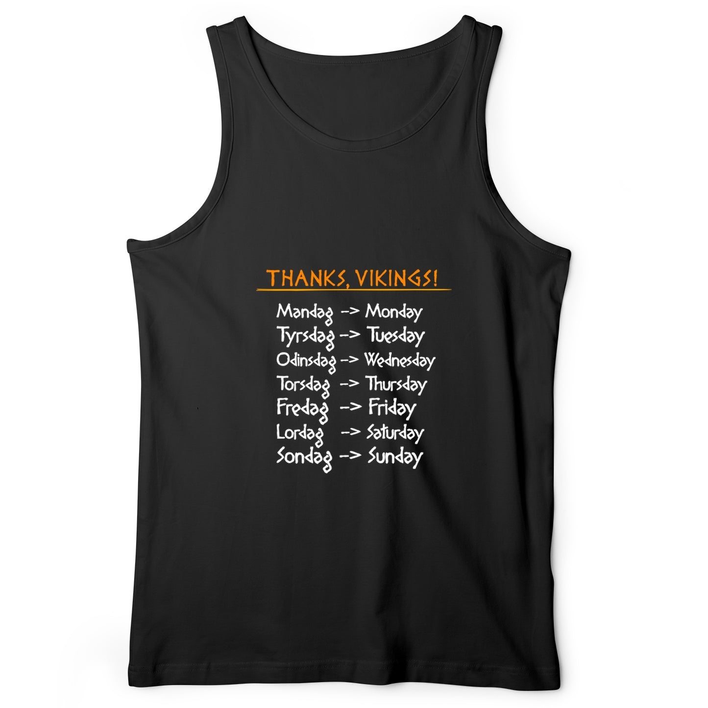 Nordic Gods Days Of The Week Tank