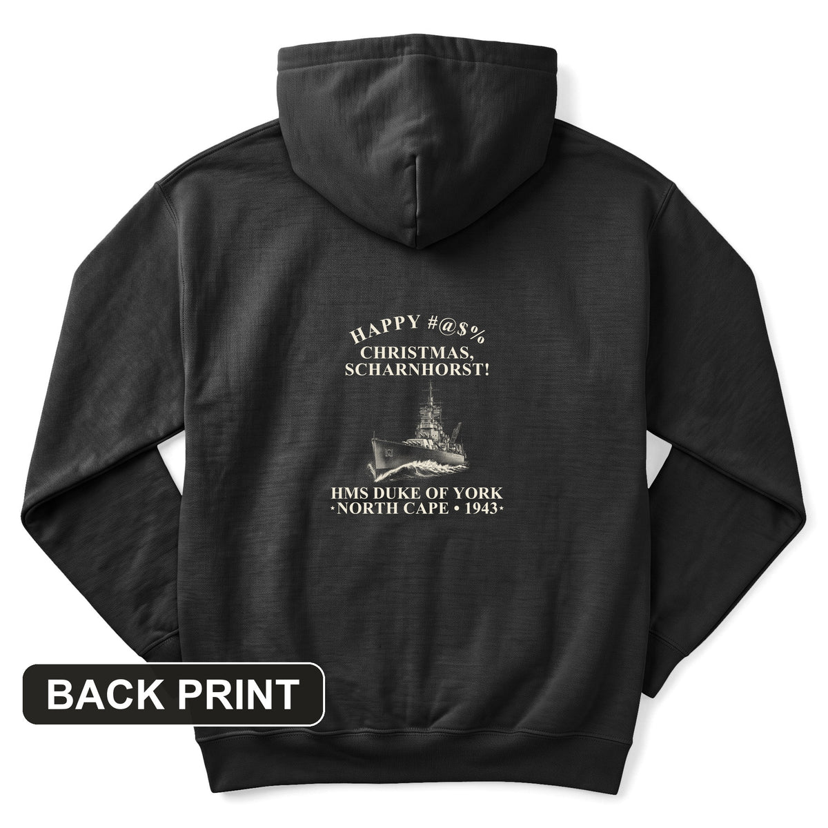 North Cape Scharnhorst Back Print Hoodie