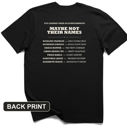 Not Their Names Back Print T-Shirt