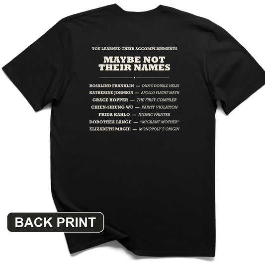 Not Their Names Back Print T-Shirt