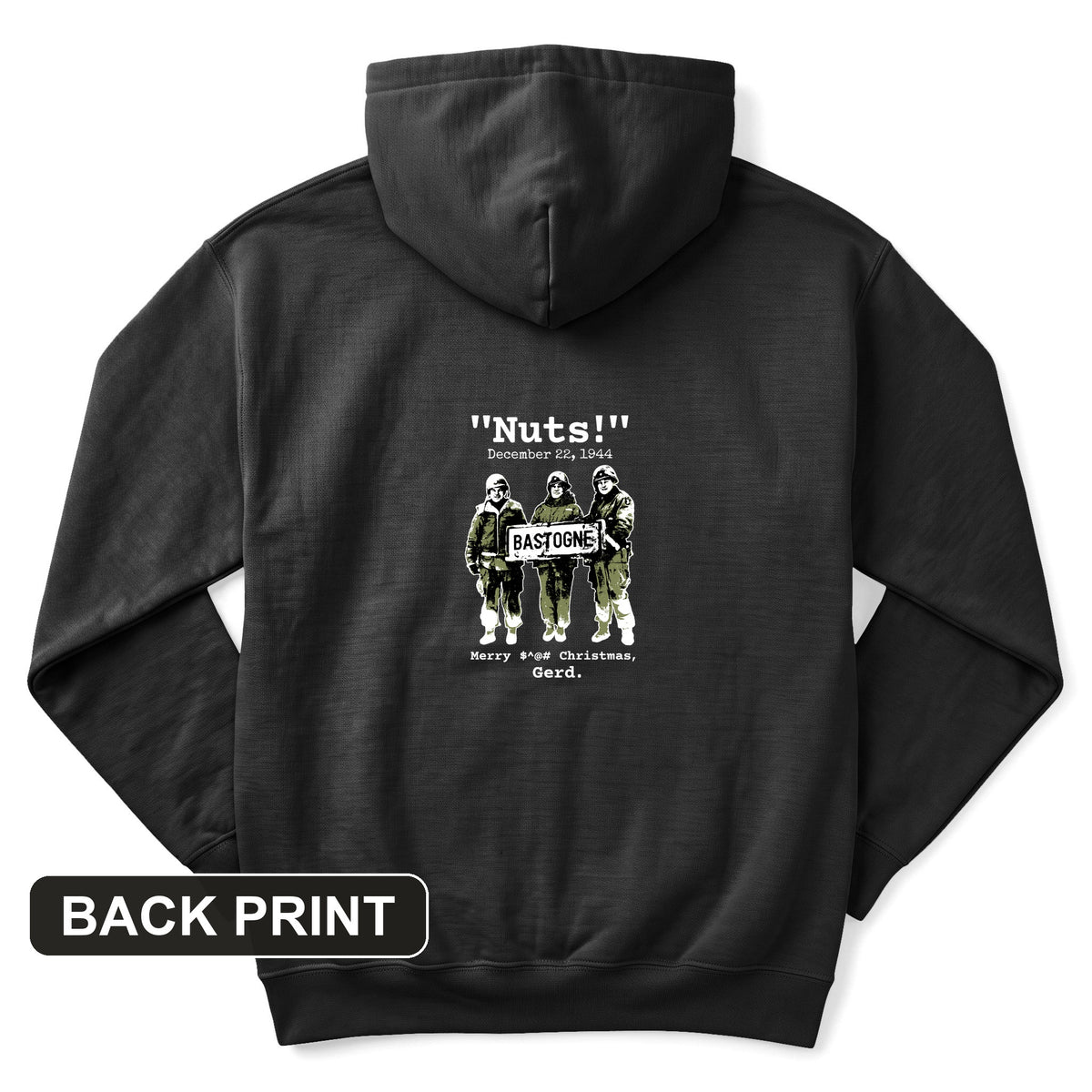 Nuts Back Print Hoodie