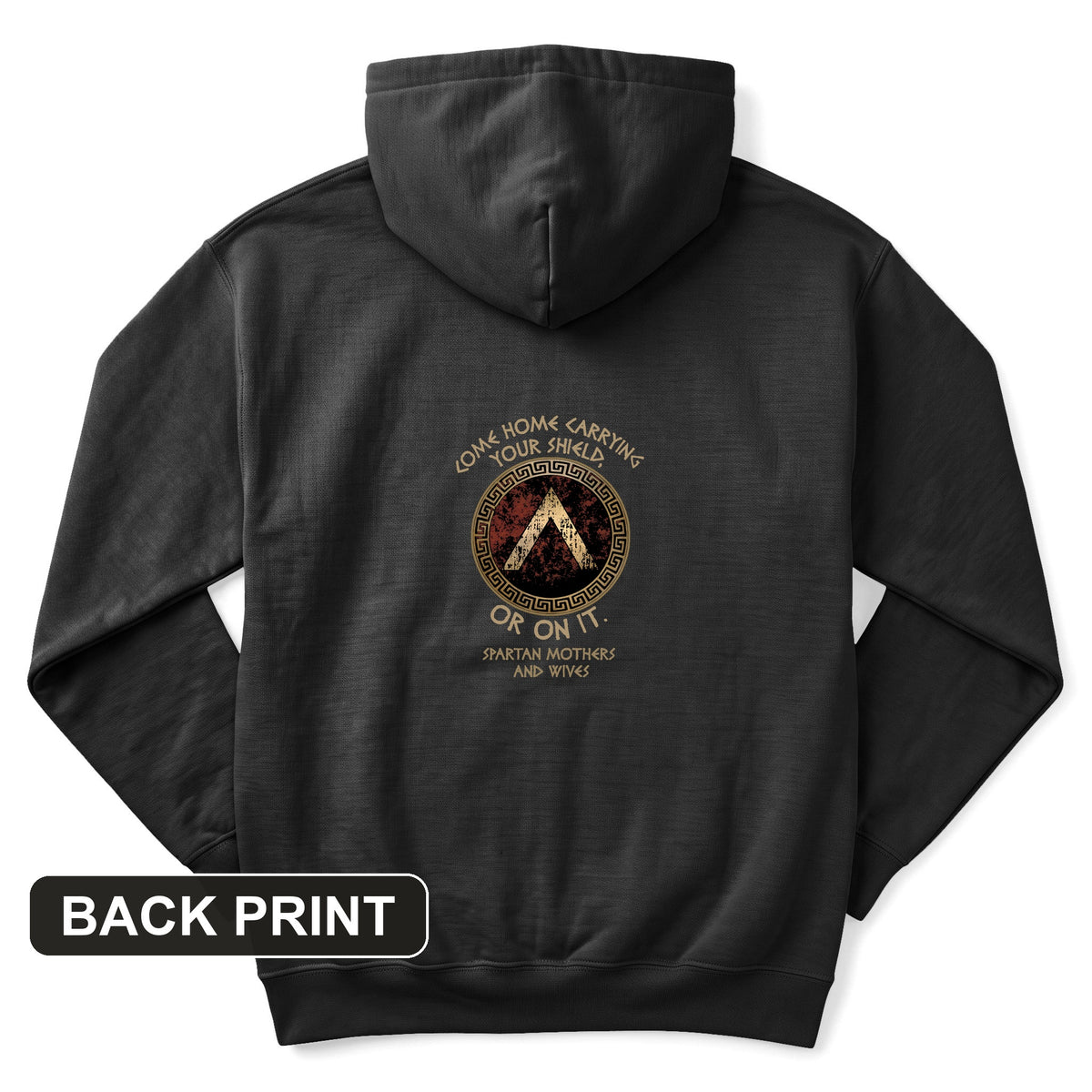 On Your Shield Back Print Hoodie