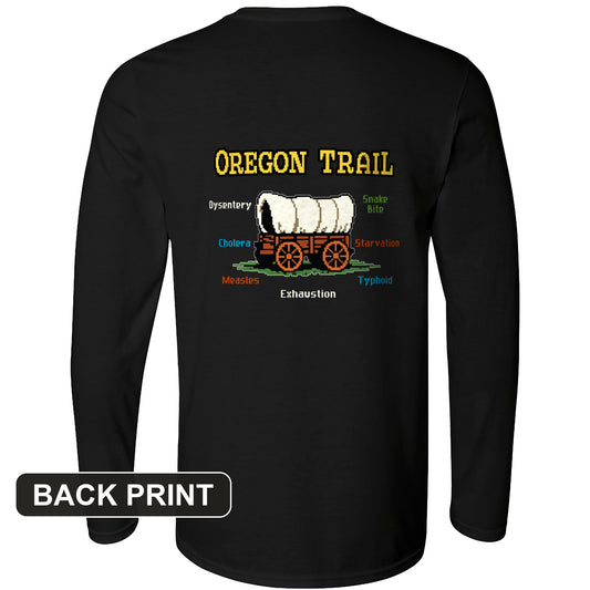Oregon Trail Back Print Long Sleeve T-Shirt