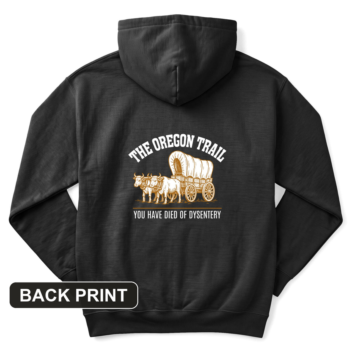 Oregon Trail Dysentery Back Print Hoodie