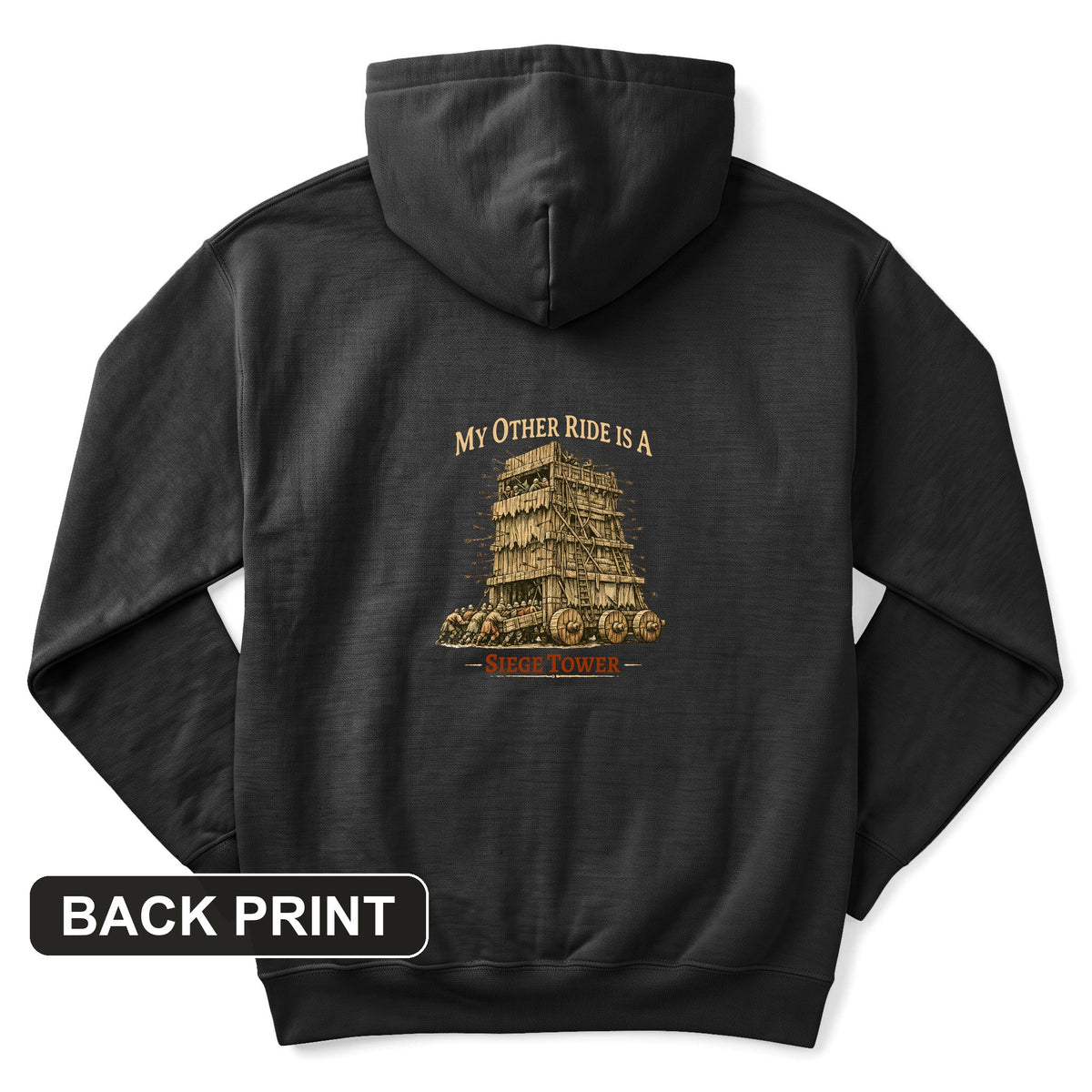 Other Ride Siege Tower Back Print Hoodie