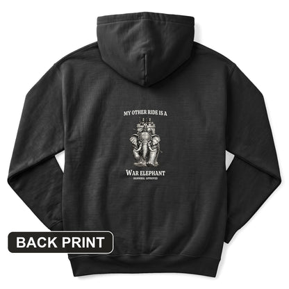 Other Ride War Elephant Back Print Hoodie