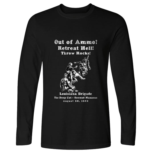 Out Of Ammo Throw Rocks Long Sleeve T-Shirt