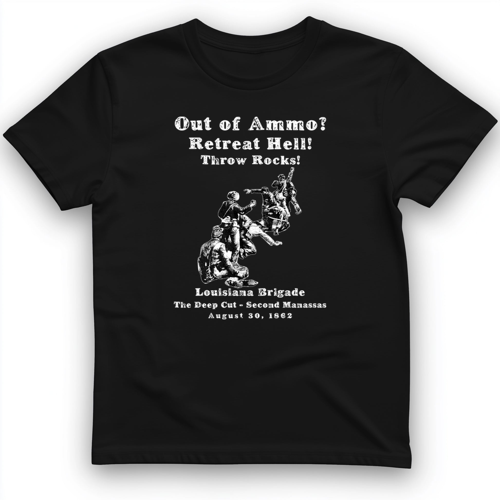 Out Of Ammo Throw Rocks T-Shirt