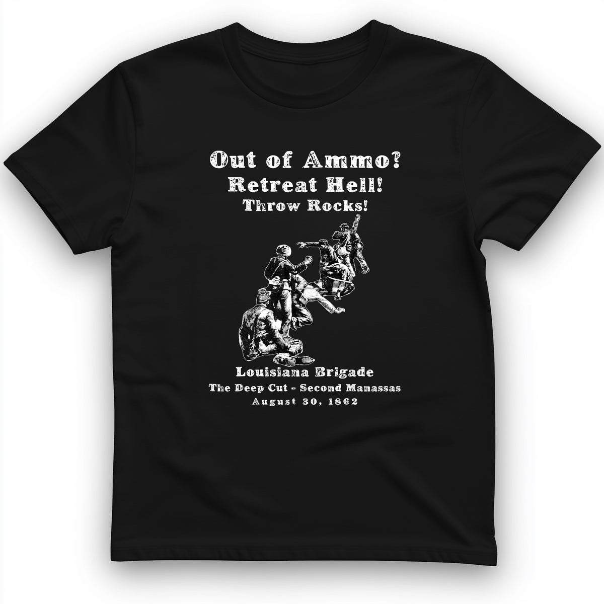 Out Of Ammo Throw Rocks T-Shirt