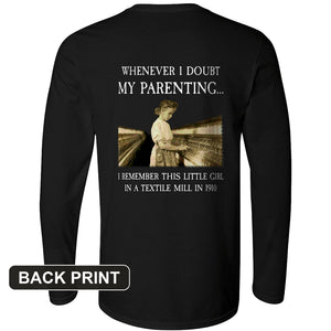 Parenting Back Print Long Sleeve T-Shirt