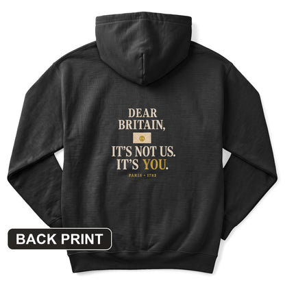 Paris 1783 Back Print Hoodie