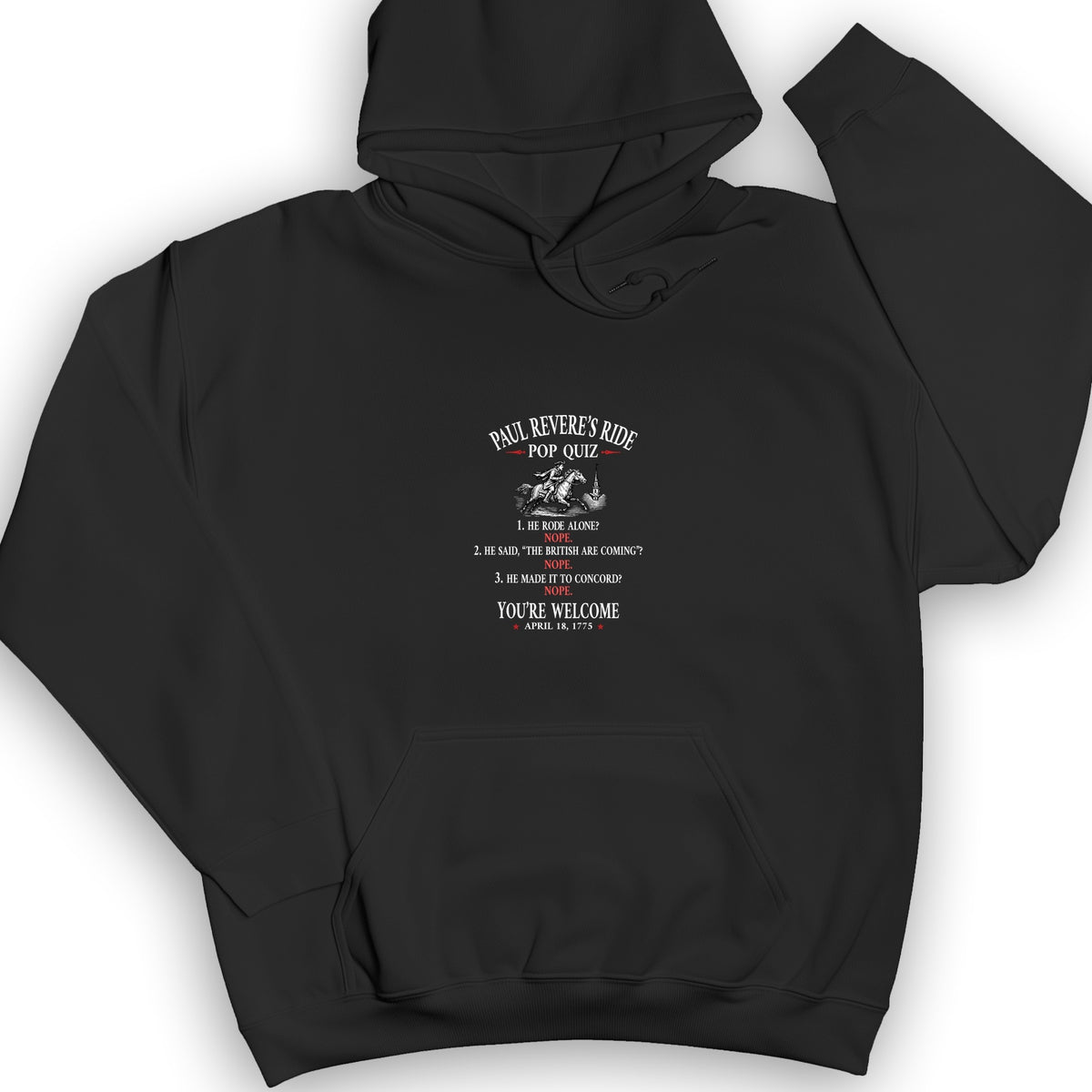 Paul Revere Quiz Hoodie