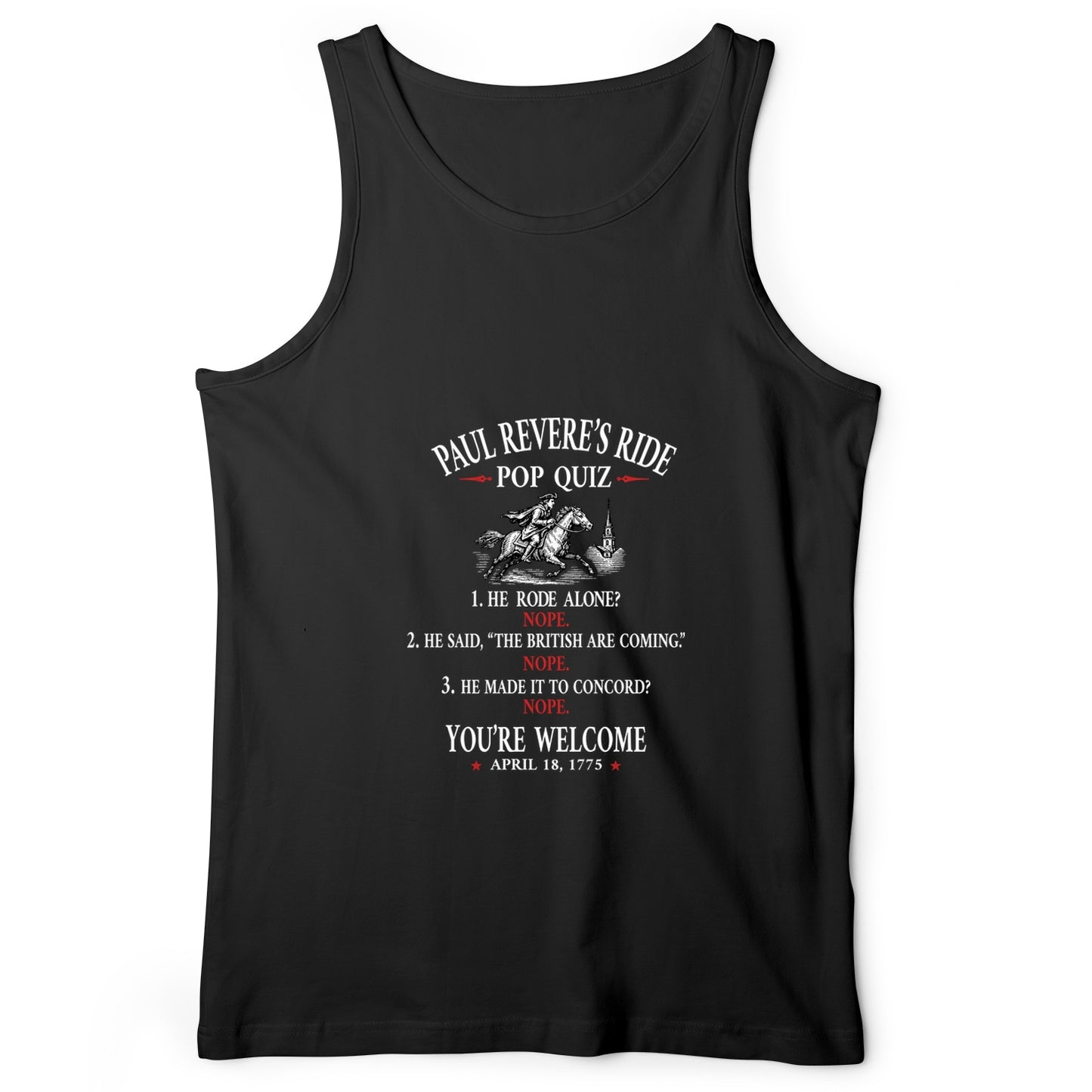 Paul Revere Quiz Tank Top