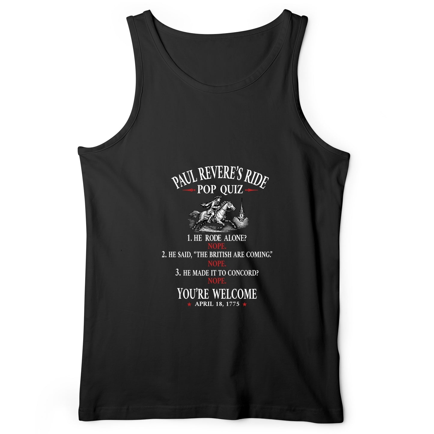 Paul Revere Quiz Tank Top