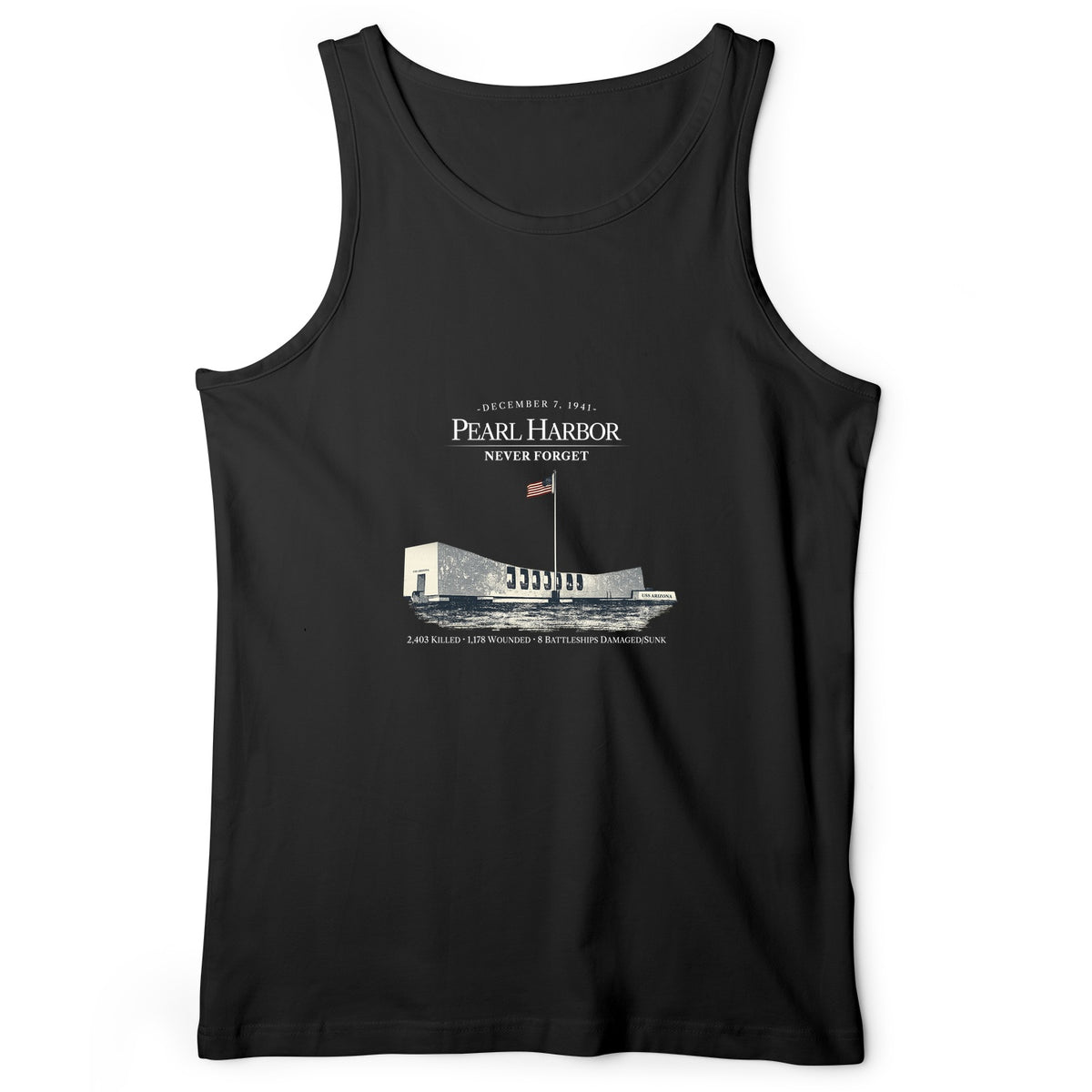 Pearl Harbor - Never Forget Tank Top