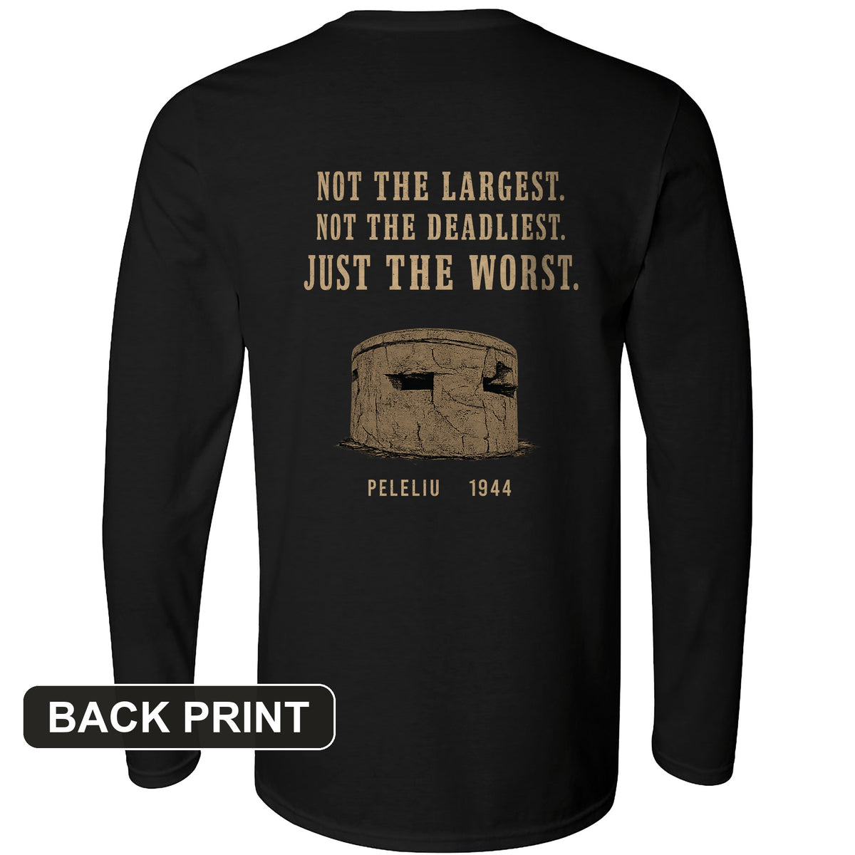 Peleliu Back Print Long Sleeve T-Shirt