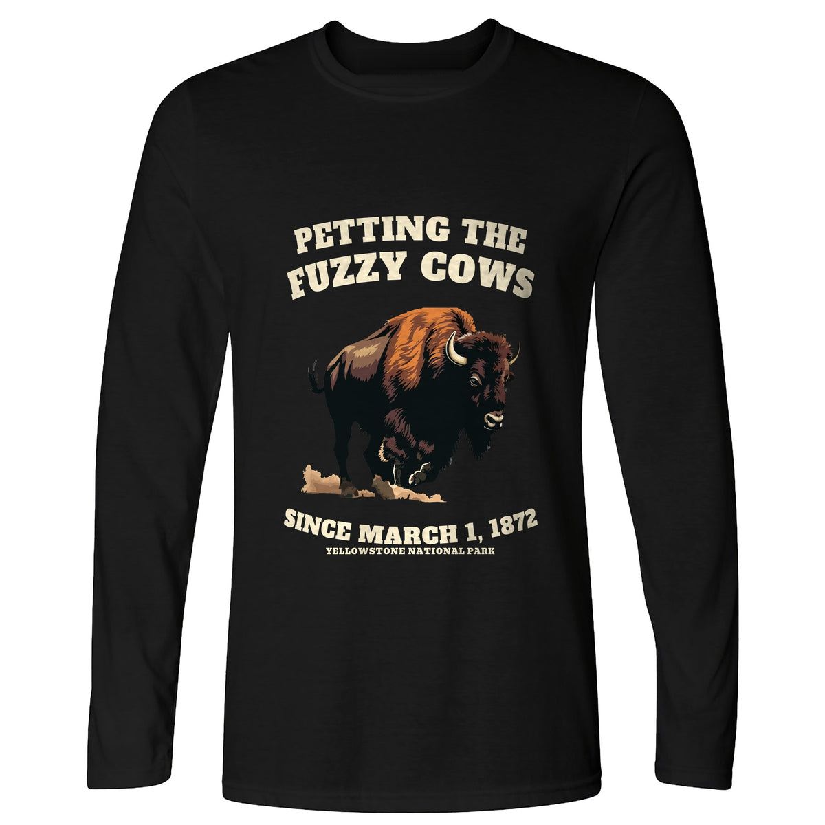 Petting The Fuzzy Cows Long Sleeve T-Shirt