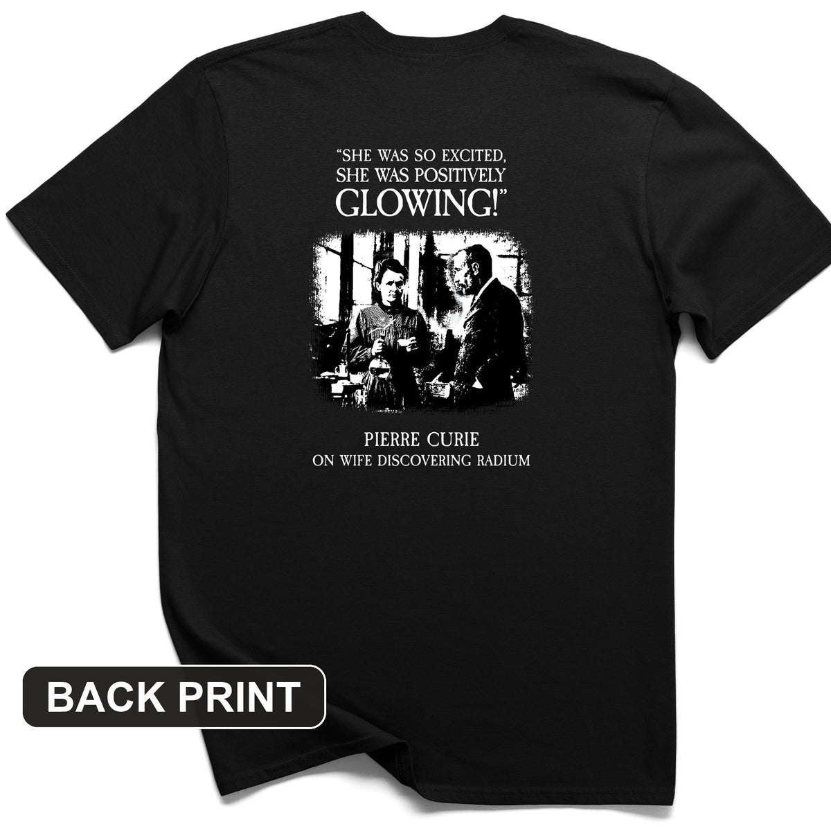 Pierre Curie Back Print T-Shirt