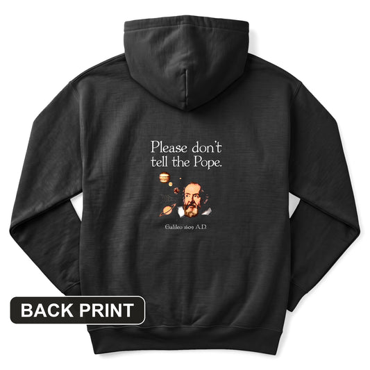 Please Don't Tell The Pope Back Print Hoodie