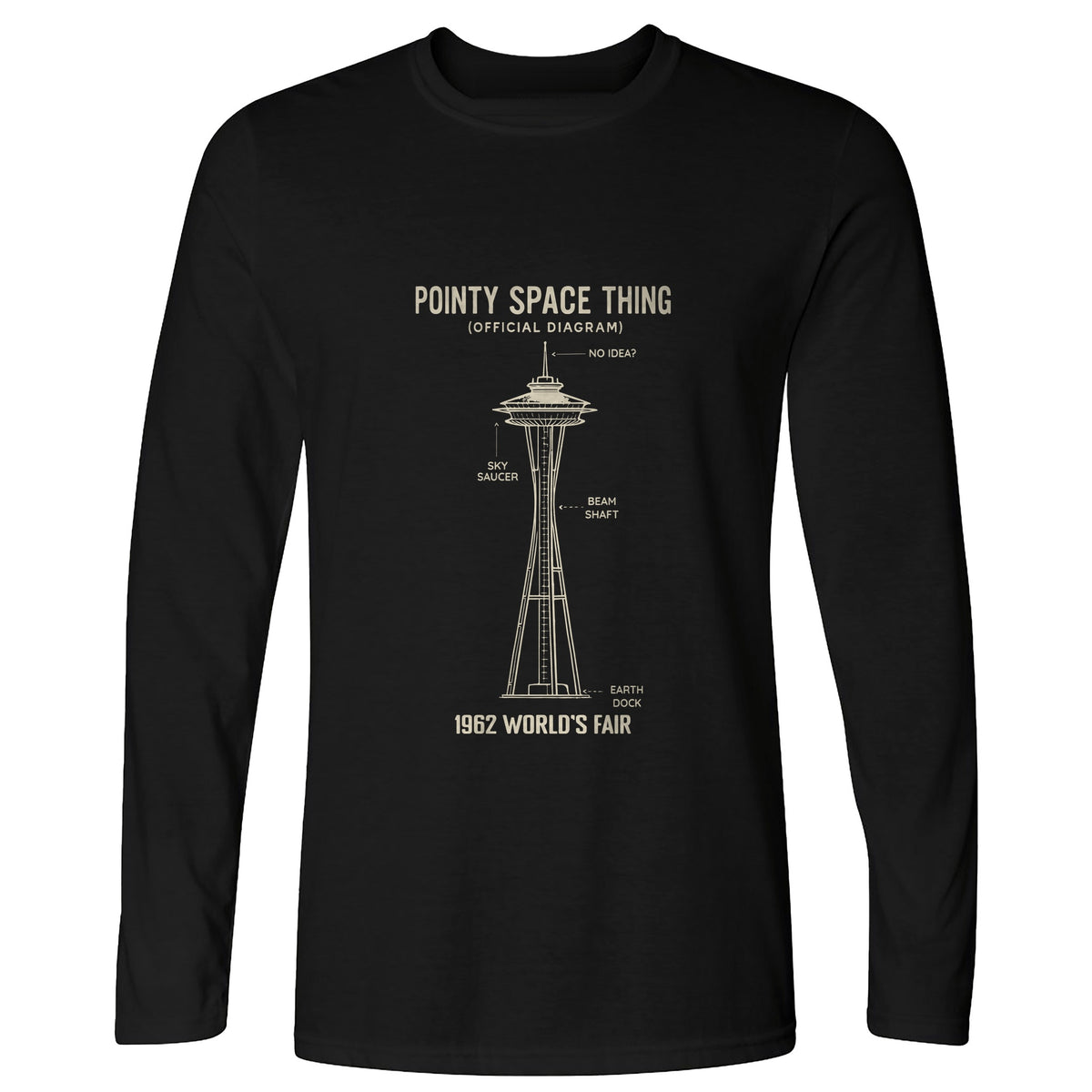 Pointy Space Thing Long Sleeve T-Shirt