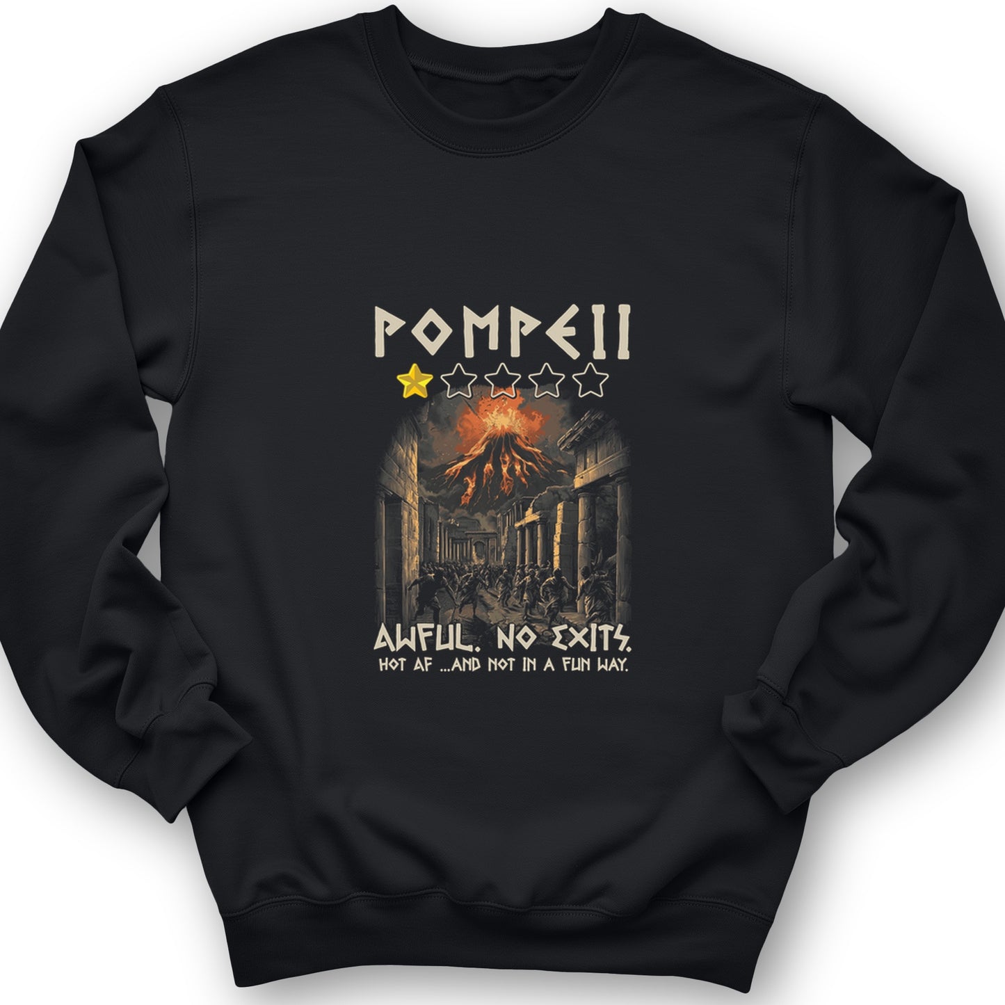Pompeii 1 Star Crewneck
