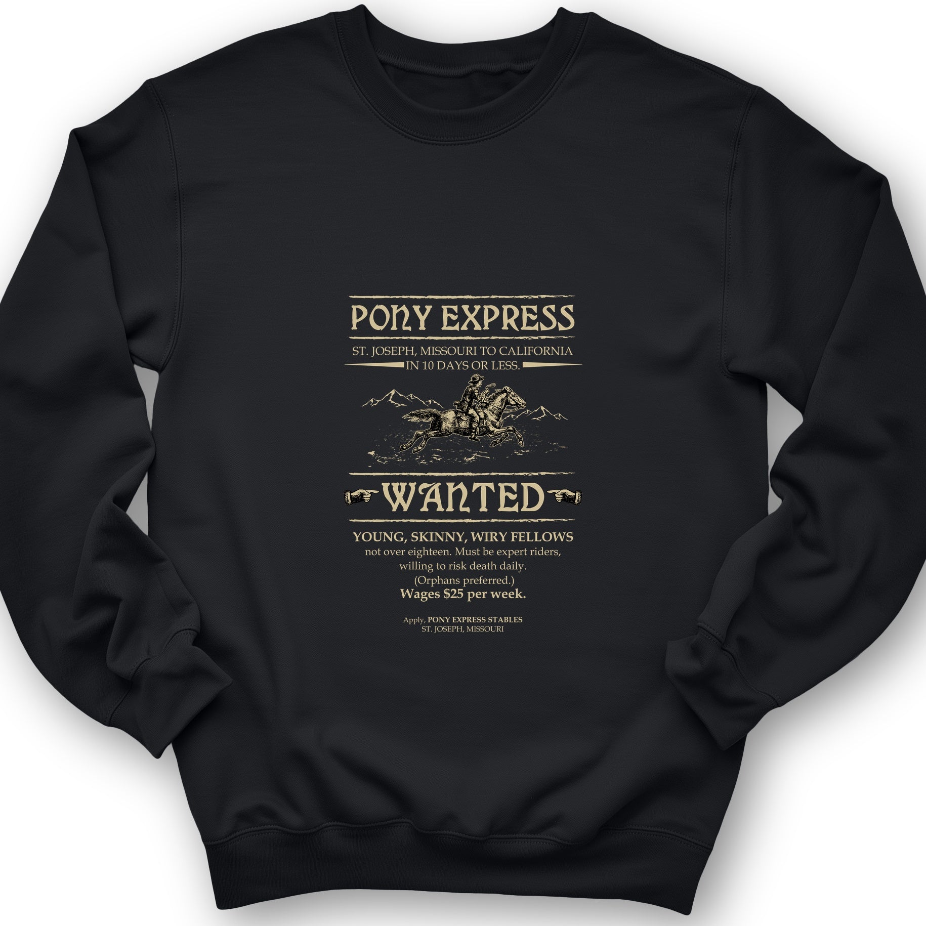 Pony Express Poster Sweatshirt