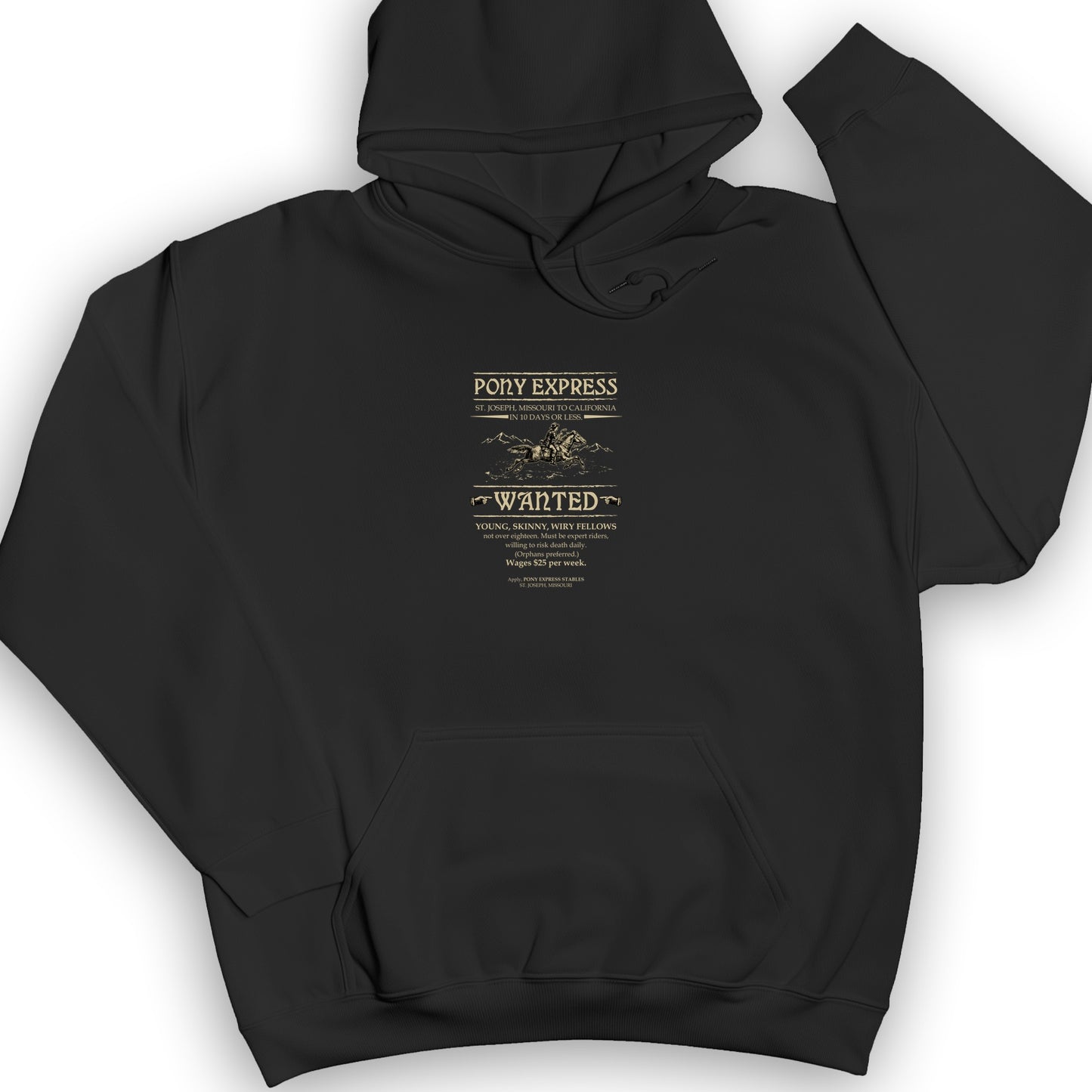 Pony Express Poster Hoodie