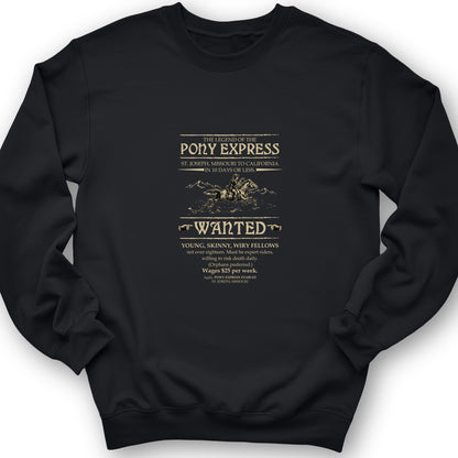 Pony Express Poster Crewneck