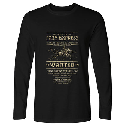 Pony Express Poster Long Sleeve T-Shirt