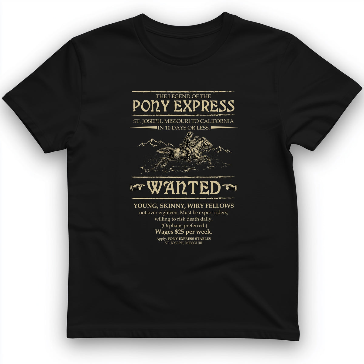 Pony Express Poster T-Shirt
