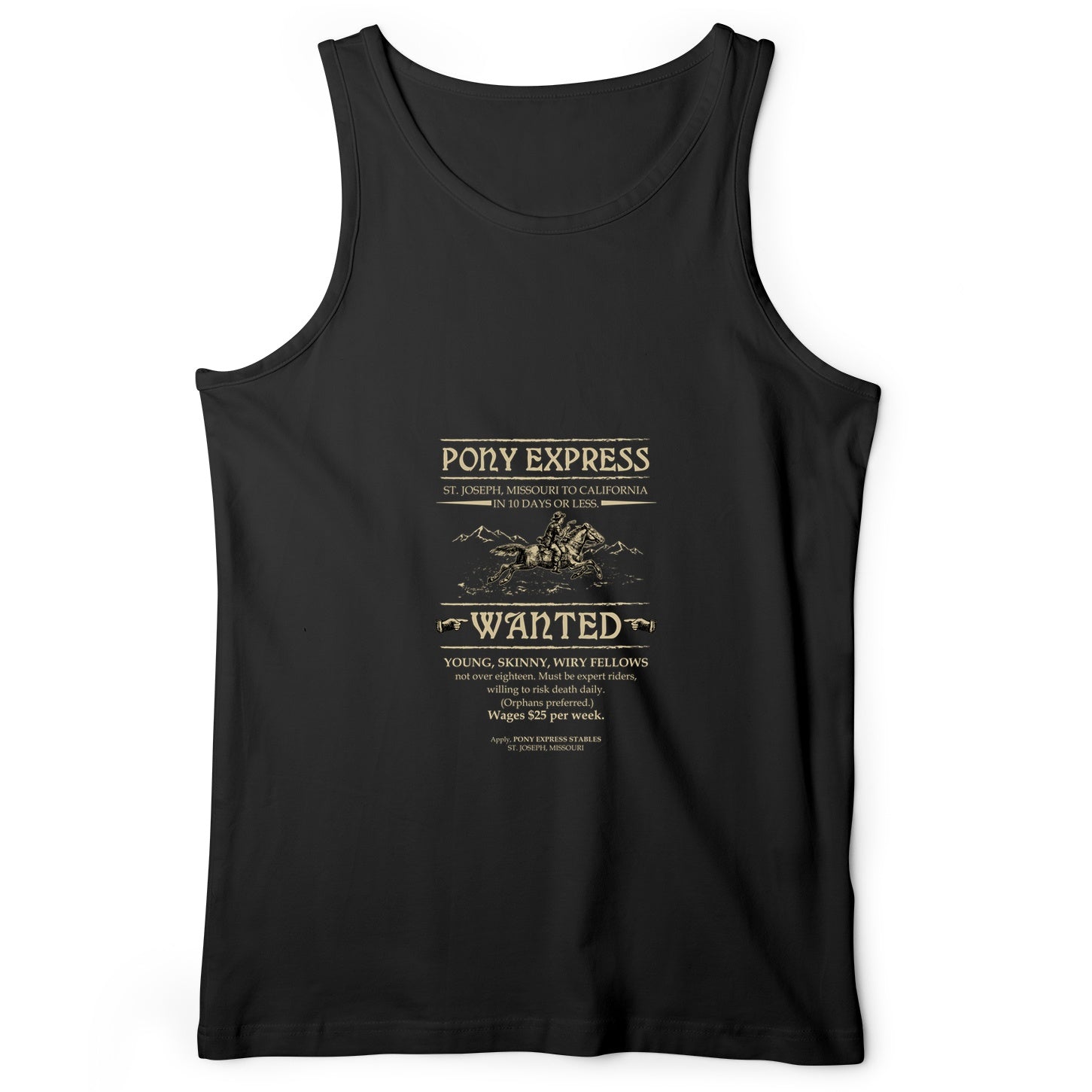Pony Express Poster Tank Top