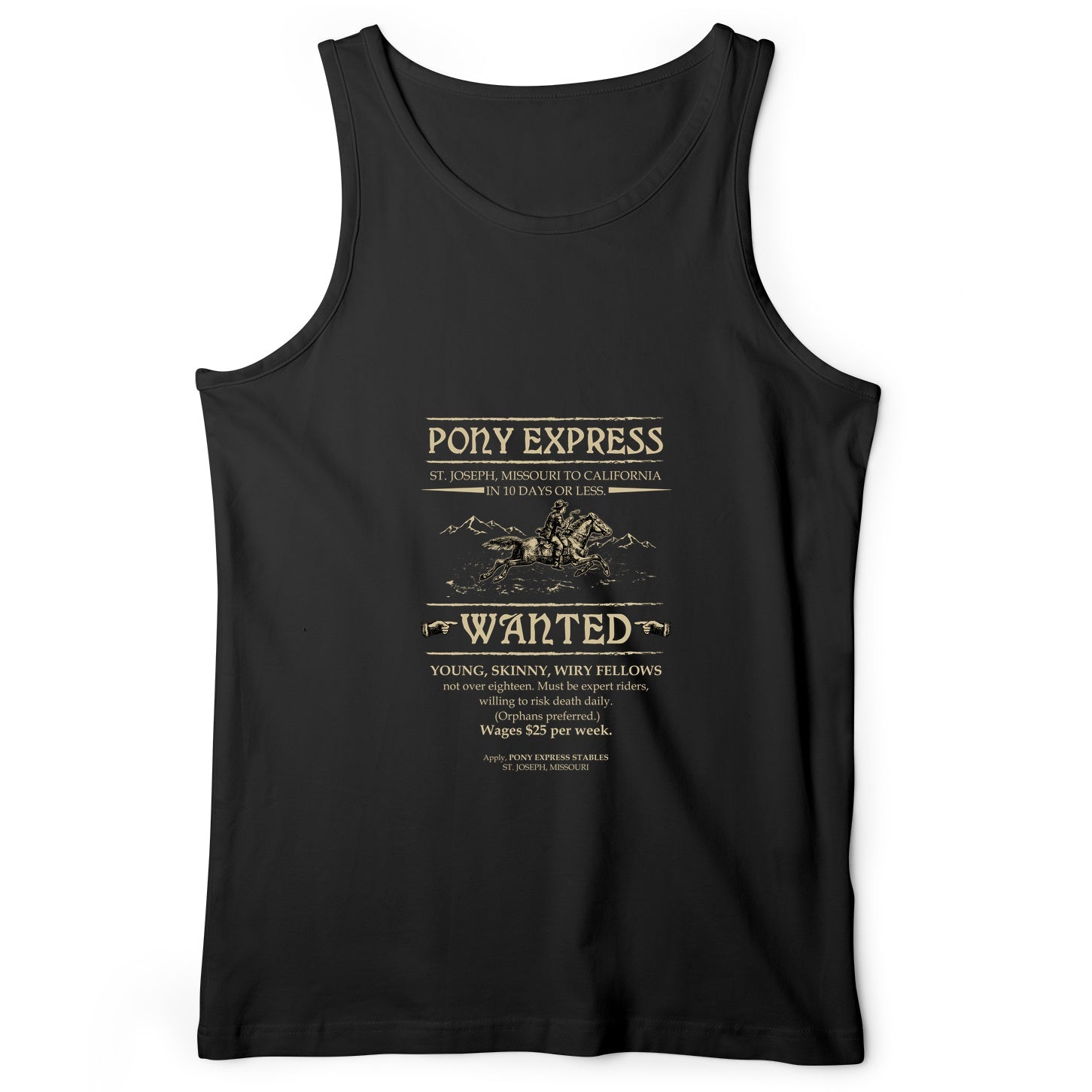 Pony Express Poster Tank Top