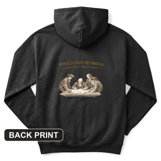 Proud of Us Back Print Hoodie