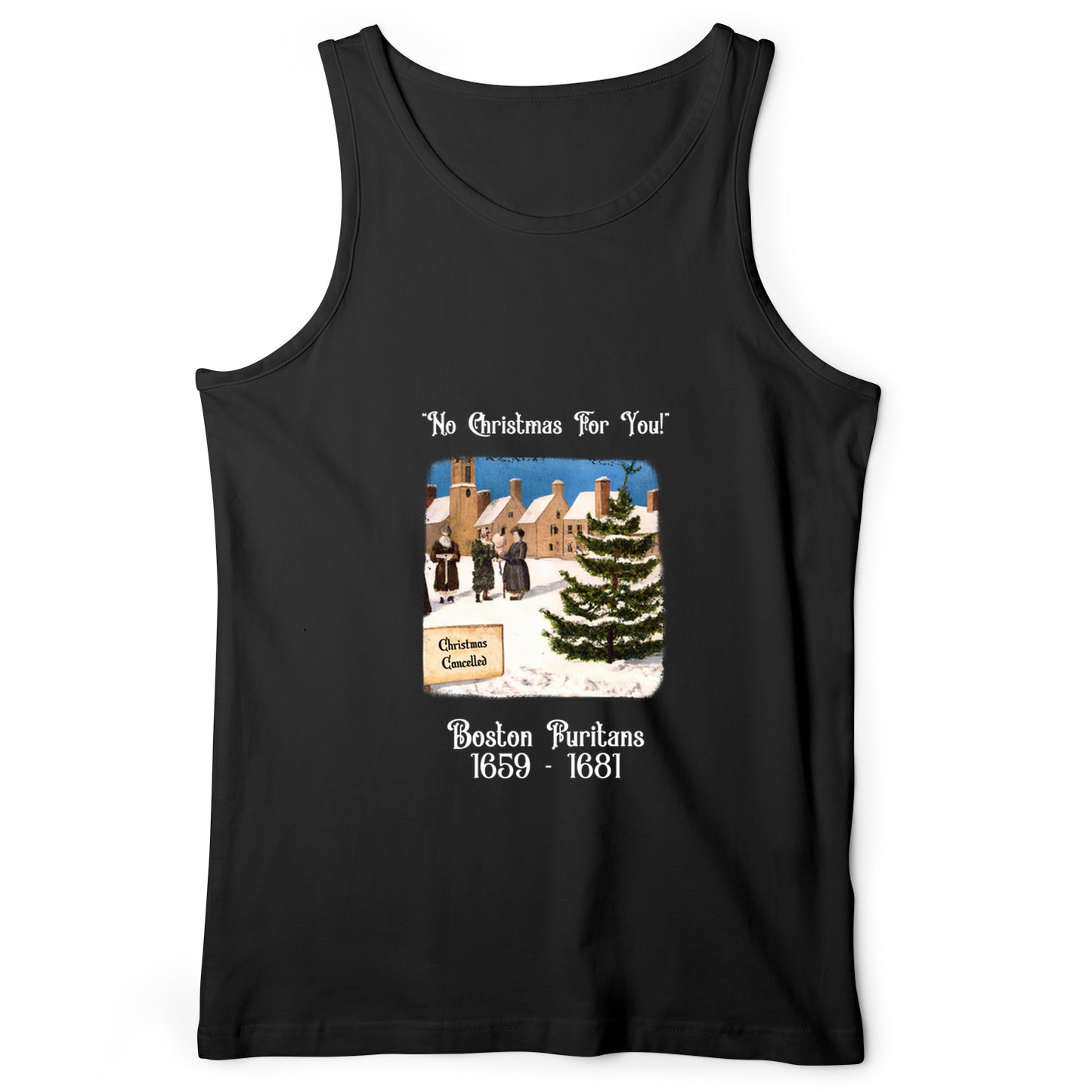 Puritans Banned Xmas Boston Tank