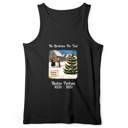 Puritans Banned Xmas Boston Tank Top