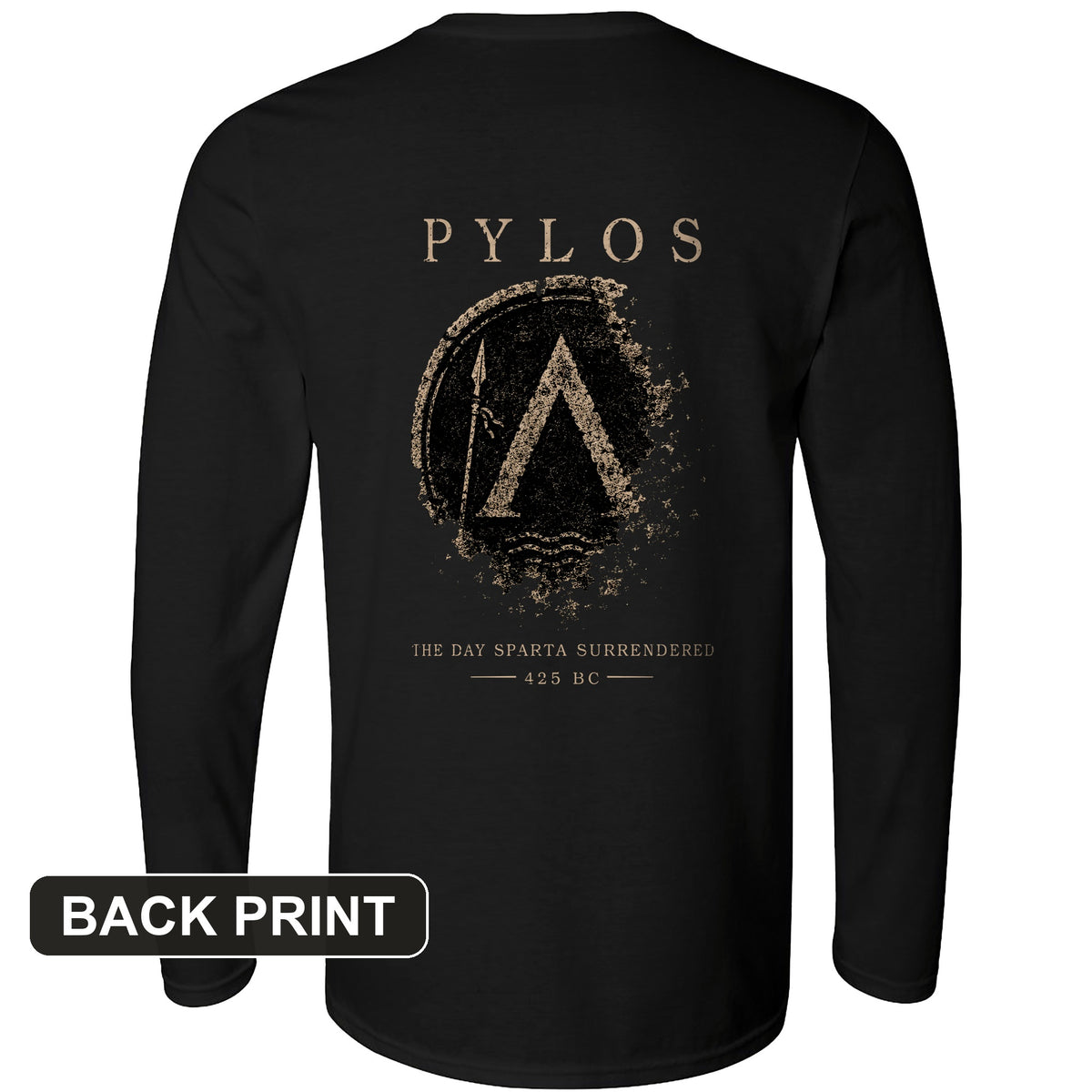 Pylos Back Print Long Sleeve T-Shirt