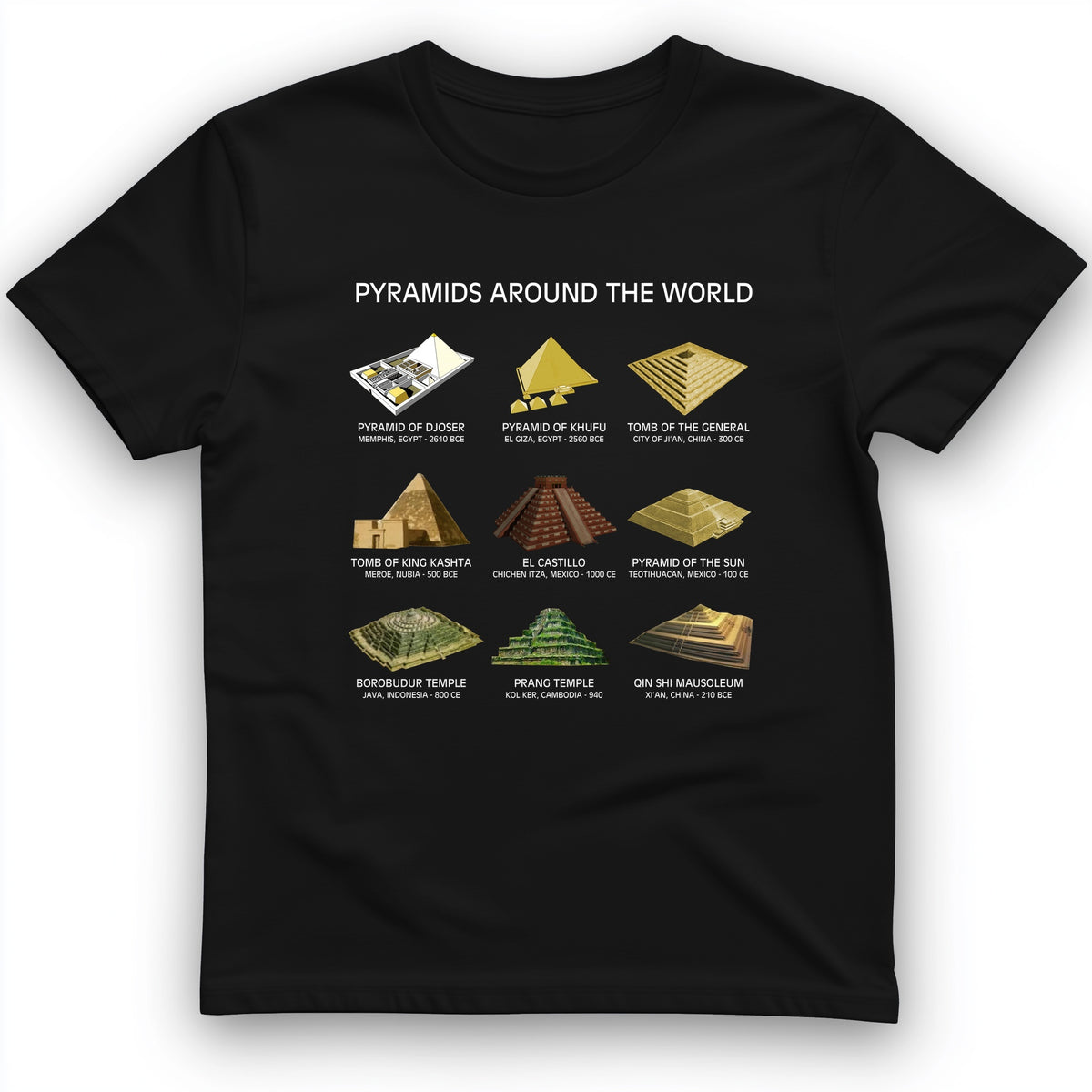 Pyramids Of The World T-Shirt