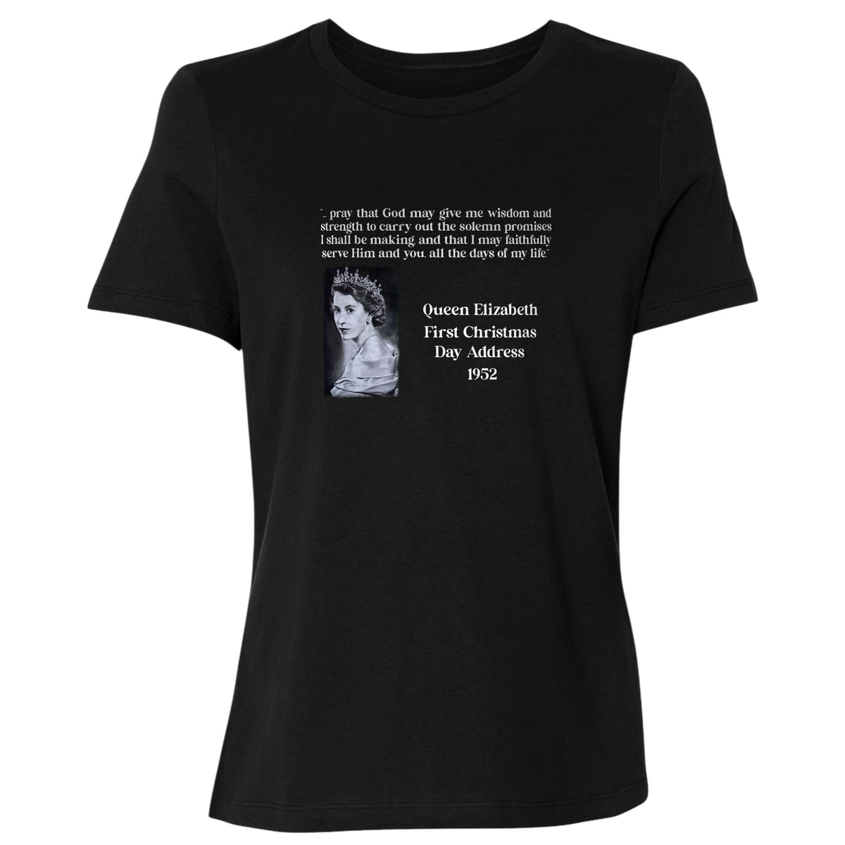 Queen Elizabeth II Xmas Address Women's T-Shirt