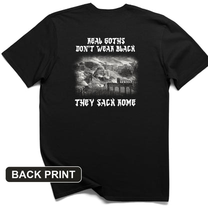 Real Goths Back Print T-Shirt