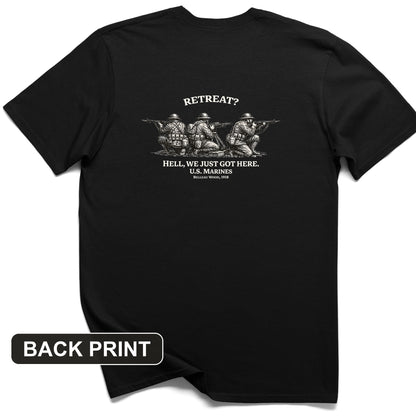 Retreat Hell Back Print T-Shirt