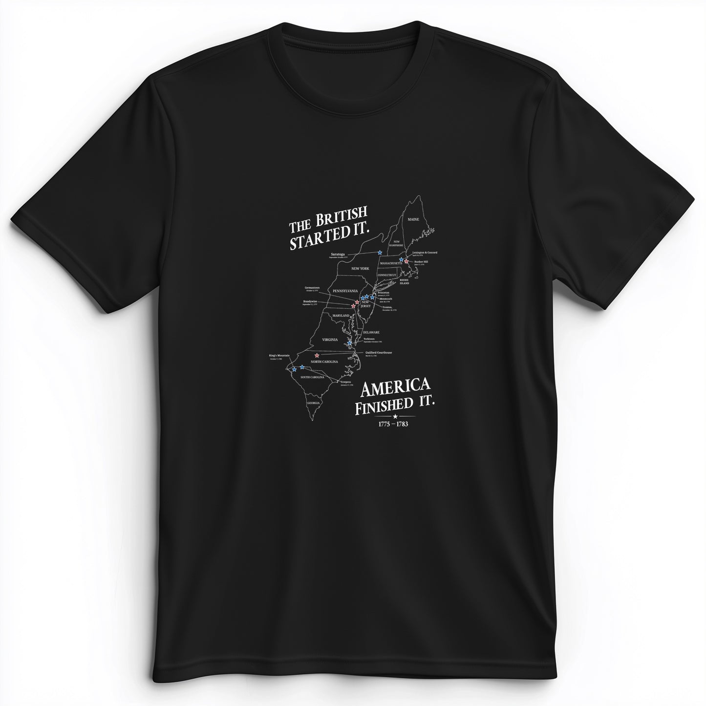 Revolutionary War Map Premium Tee