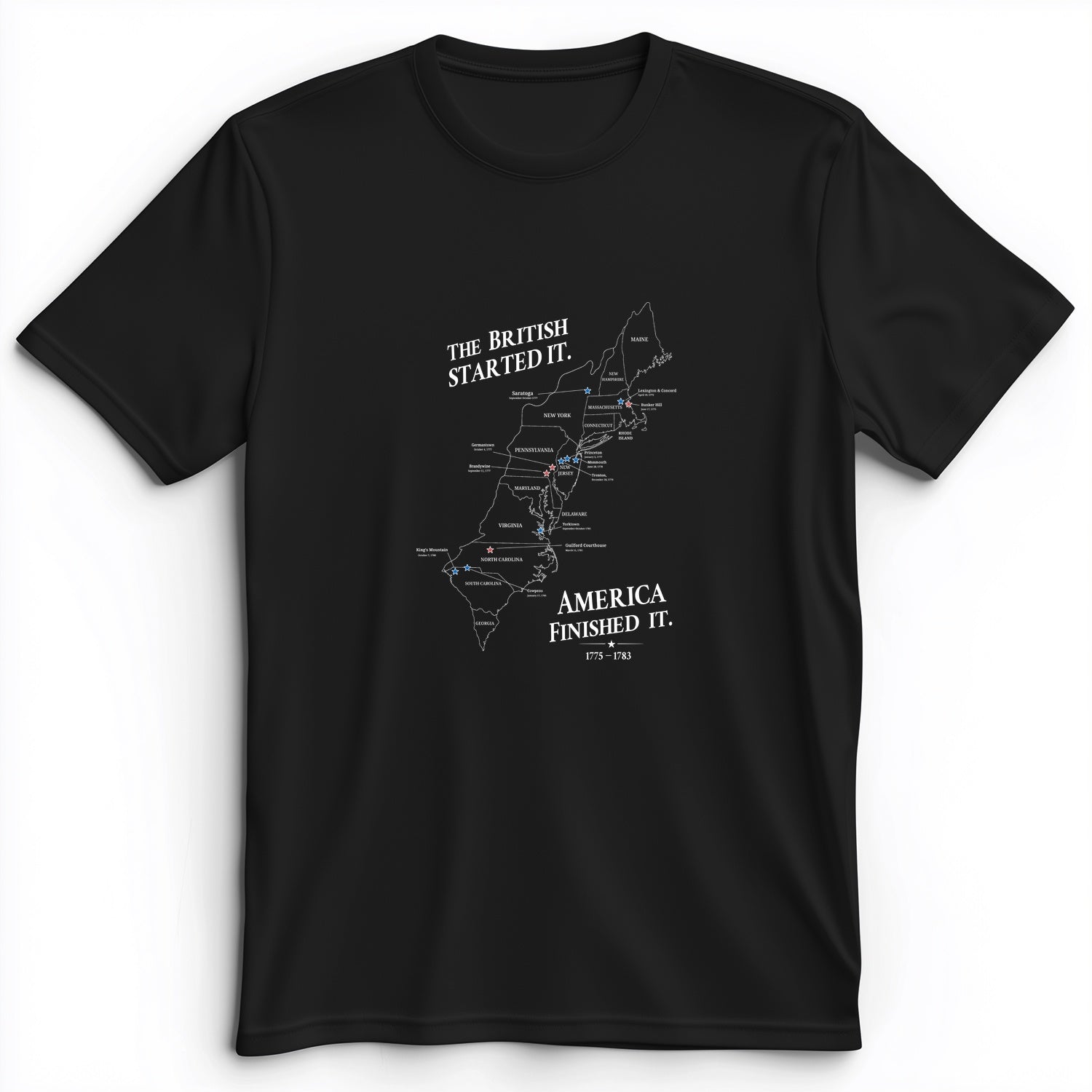 Revolutionary War Map Premium Tee