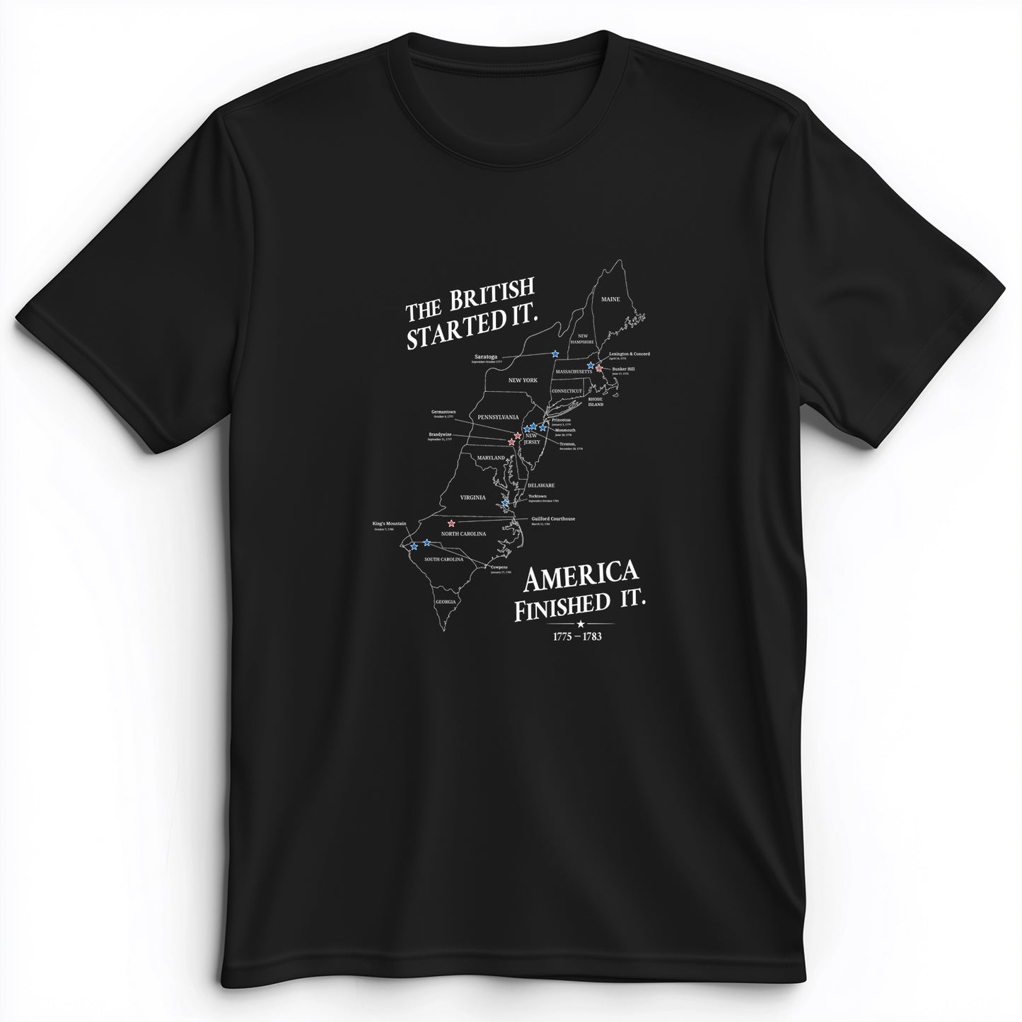 Revolutionary War Map Premium Tee
