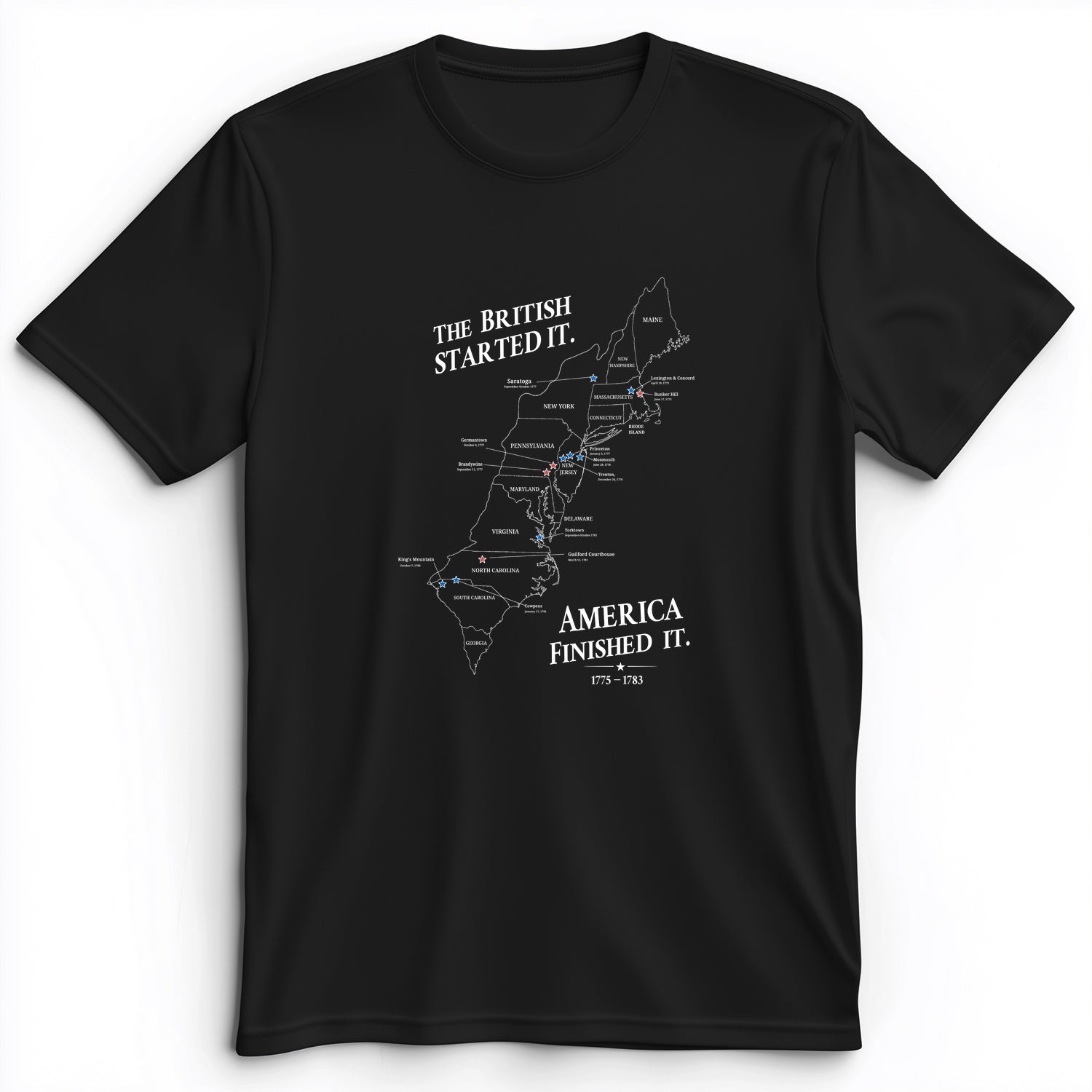 Revolutionary War Map Premium Tee