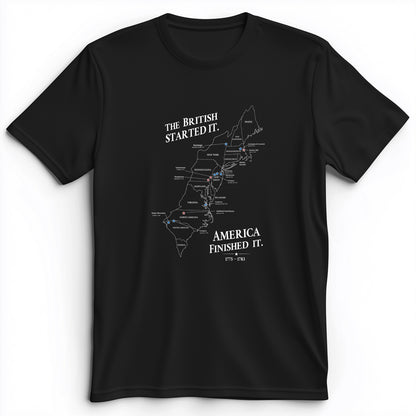 Revolutionary War Map Premium Tee
