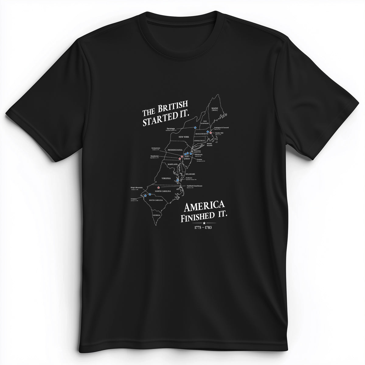 Revolutionary War Map Premium Tee