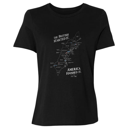 Revolutionary War Map Women's T-Shirt