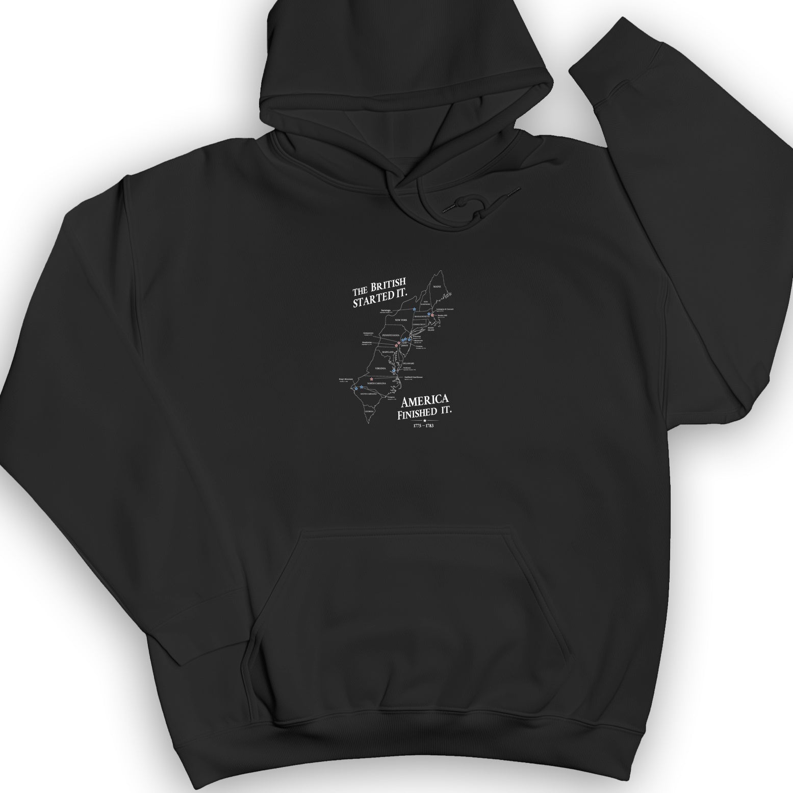 Revolutionary War Map Hoodie