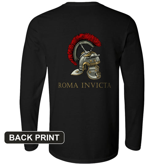 Roma Invicta Back Print Long Sleeve T-Shirt