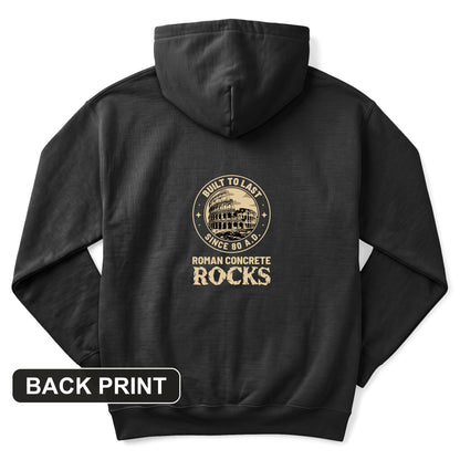 Roman Concrete Back Print Hoodie